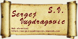 Sergej Vugdragović vizit kartica